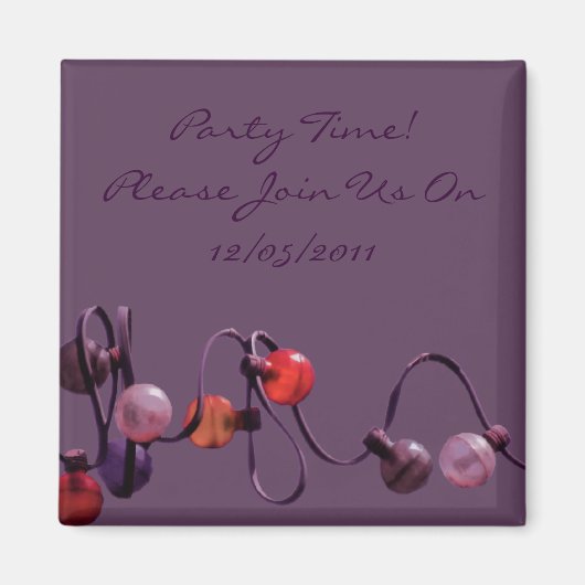 紫色のライト磁石 マグネット (正面)