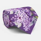 紫色のライラックの花 ネクタイ (ロール)