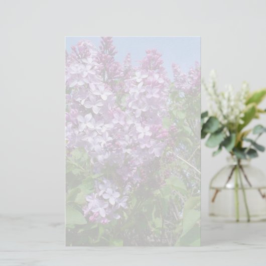 紫色のライラックFade25 便箋 (スタンド正面)