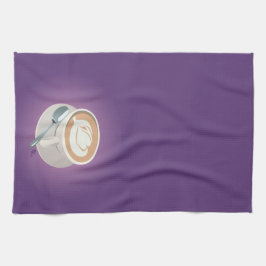 紫色のラテタオル キッチンタオル