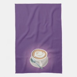 紫色のラテタオル キッチンタオル