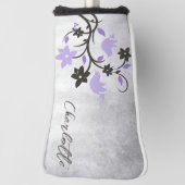 紫色のラブバードのゴルフヘッドカバー ゴルフヘッドカバー (回転90)