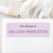 紫色のラベルの名前 ラベル (インサイチュ)