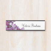 紫色のラベンダーの壁掛けの名札の蘭 サインプレート (正面)