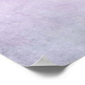 紫色のラベンダーの水の色の背パーソナライズされた景 ポスター (角)