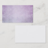 紫色のラベンダーの水彩画のパーソナライズな背景 名刺 (正面/裏面)