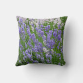 紫色のラベンダーの花 クッション (裏面)