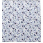 紫色のラベンダーの花 シャワーカーテン (正面)