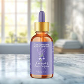 紫色のラベンダードロッパーボトルラベル2.375 x 1.25 ラベル