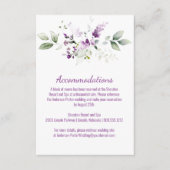 紫色のラベンダープラントと紫色のエンクロージャカード エンクロージャーカード (正面)