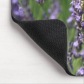 紫色のラベンダーマウスパッドの黄色い蝶 マウスパッド (コーナー)