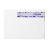 紫色のラベンダー化粧品JARラベル1" x 7.25インチ ラップアラウンドラベル (裏面)