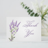 紫色のラベンダー結婚の花の世話 招待状 (スタンド正面)