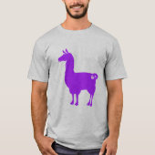 紫色のラマのTシャツ Tシャツ (正面)