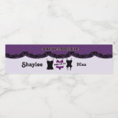 紫色のランジェリー、バチェロレッテ飲料ラベル ペットボトルラベル (シングルラベル)