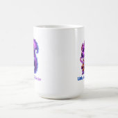 紫色のリスとどんぐり コーヒーマグカップ (中央)