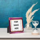 紫色のリボンアートプラーク フォトプラーク (インサイチュ)