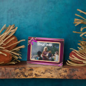 紫色のリボンアートプラーク フォトプラーク (側面)