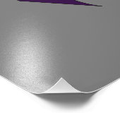 紫色のリボンサポート認識度 フォトプリント            (角)