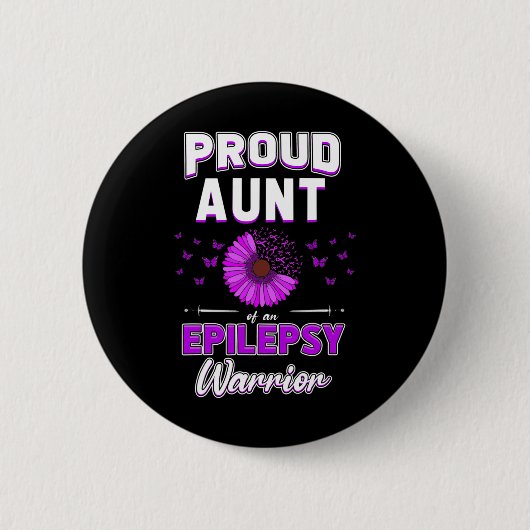 紫色のリボンフラワーオカ誇りを持ったウンティックスニーチェピレ 缶バッジ (正面)