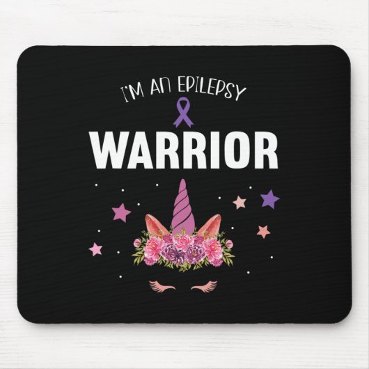 紫色のリボン戦士とサポーターの場合 – Epileps マウスパッド (正面)