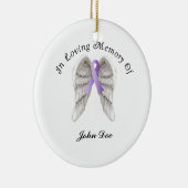 紫色のリボン記憶のすべての蟹座 セラミックオーナメント (右)