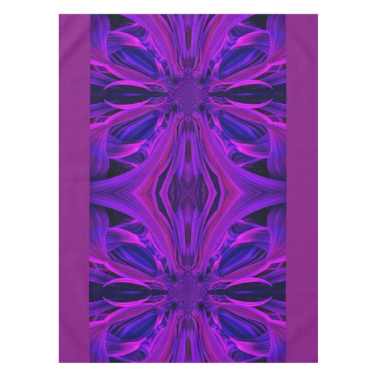 紫色のリーフテーブルクロス テーブルクロス (正面)