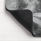 紫色のルピネの花と黒のマウスパッド マウスパッド (コーナー)