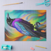 紫色のレイベン、北のライトの背景 薄葉紙 (クラフト)