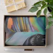 紫色のレイベン、北のライトの背景 薄葉紙 (ギフト)