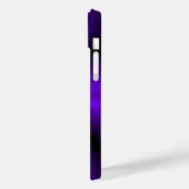紫色のレインボーin象スキンレザーオプション Case-Mate iPhoneケース (裏面 / 左)