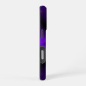 紫色のレインボーin象スキンレザーオプション iPhoneケース (右側面)