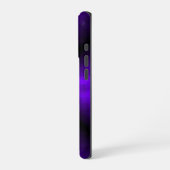 紫色のレインボーin象スキンレザーオプション iPhoneケース (左側面)