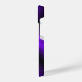 紫色のレインボーin象スキンレザーオプション iPhoneケース (左側面)