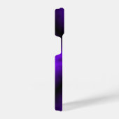 紫色のレインボーin象スキンレザーオプション iPhoneケース (右側面)