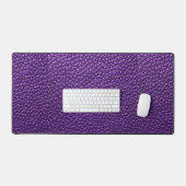 紫色のレザーパターン デスクマット (キーボード&マウス)