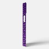 紫色のレザーパターン Case-Mate iPhoneケース (裏面 / 右)