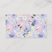 紫色のレシピカード エンクロージャーカード (裏面)