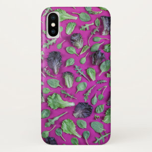 紫色のレタスの緑 iPhone X ケース