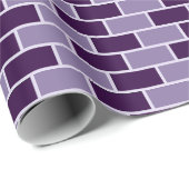 紫色のレンガ壁のシームレスパターン ラッピングペーパー (ロールコーナー)