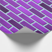 紫色のレンガ ラッピングペーパー (角)