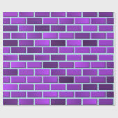 紫色のレンガ ラッピングペーパー (フラット)