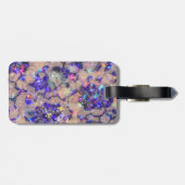 紫色のレースのバラ ラゲッジタグ (裏面横)
