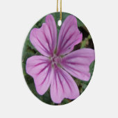 紫色のワイルドフラワーのオーナメント セラミックオーナメント (右)