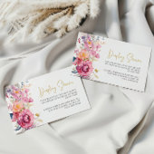 紫色のワイルドフラワーディスプレイシャワーカード エンクロージャーカード