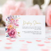 紫色のワイルドフラワーディスプレイシャワーカード エンクロージャーカード