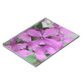 紫色のワイルドフラワーノート ノートブック (左側)