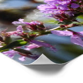 紫色のワイルドフラワー引用文ポスター ポスター (角)