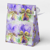 紫色のヴィオラウォーターカラーパーティーケーキのオフィスパボックス フェイバーボックス (裏面サイド)