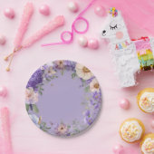 紫色のヴィオレットハンド色彩の鮮やか紙プレート ペーパープレート (パーティー)